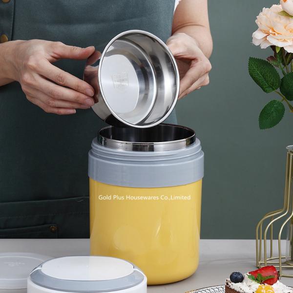 Promotion gift food container thickened stainless steel vacuum food flask