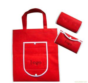 Wholesale OEM ODM Red Foldable Shopping Bag / Non Woven Gift Bags Personalized from china suppliers