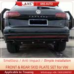 ABS VW Touareg Front Bumper , Baking Paint Car Rear Bumper Guard