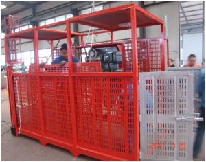 Wholesale Open Top Cage 2ton 22m/Min Construction Material Lifting Hoist In Building Site construction site hoist from china suppliers