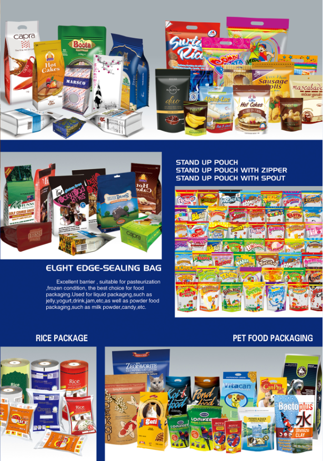 Custom Printed Plastic Gummy Candy / Jelly Bean Packaging Bag With Window