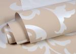 0.7*8.4m Brown Non - woven Retro Vintage Wallpaper Flower Pattern