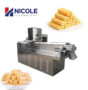 Wholesale Electric Automatic Lubrication Corn Puff Production Line Twin Screw 10kg/H from china suppliers