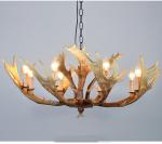 Real deer antler chandelier horn ceiling lamps light fixtures (WH-AC-07)