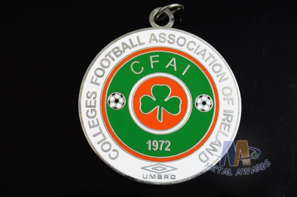 Trefoil Circle Design Imitation Hard Enamel Zinc Alloy Custom Sports Medals