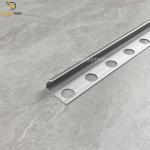Round Chrome Metal Tile Edge Trim Aluminum Alloy 6063 Finishing