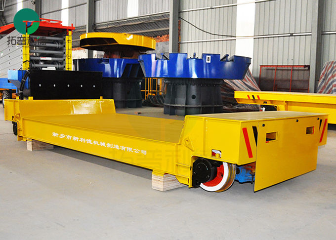Material handling equipment 15 ton transfer cart battery powered applied in outdoor working site