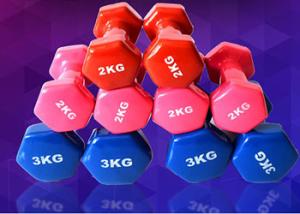 Wholesale 0.5kg-10kg Home Gym Training women Vinyl Coated Dumbbells For sale from china suppliers