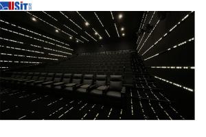 Wholesale Furniture 3-Seat Push Back Reclining Black LeatherSoft Theater Seating Unit With Cup Holders from china suppliers