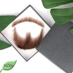 100% Human Hair Handmade Fake Mustache Beard for Entertainment/Drama/Life
