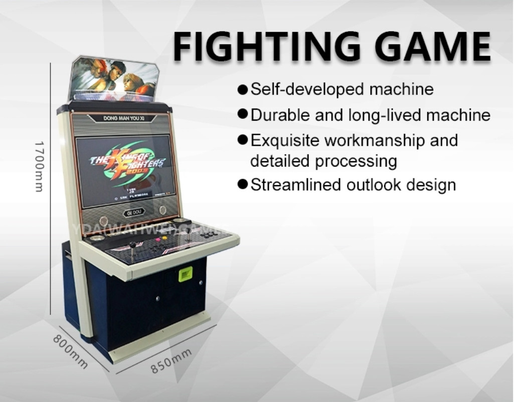 32 " Street Fighter Arcade Machine , 85KG Coin Operated Video Game Machines