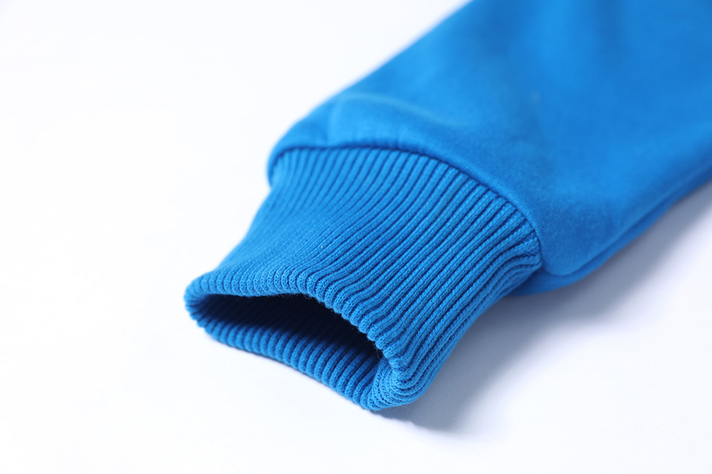 Full Zip Hooded Sweatshirt Unisex 700G Warm Winter Hoodies Solid Color Design