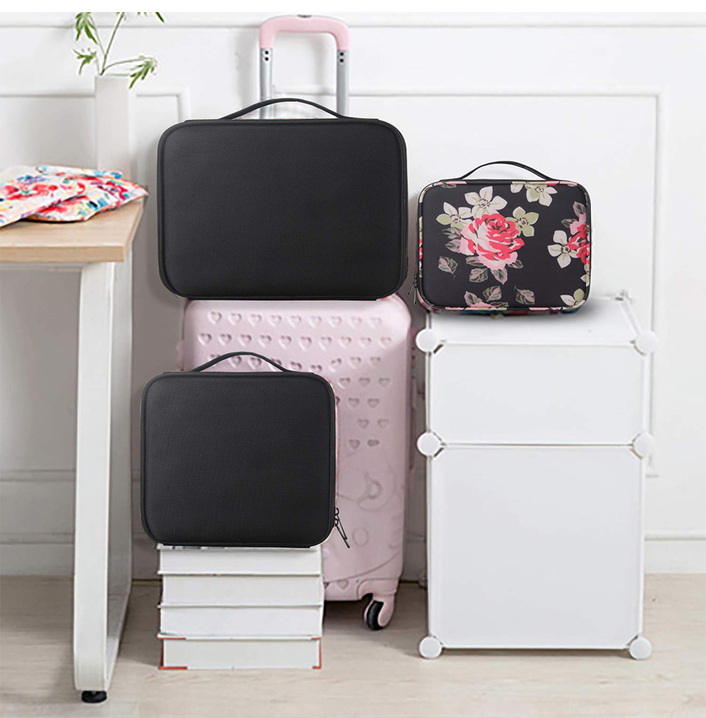 Zipper Closure Cosmetic Travel Organizer Bag For Women
