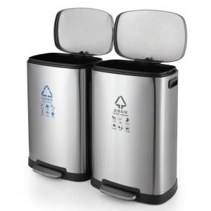 Wholesale 15.85 Gallon Stainless Steel Outdoor Trash Can For Hotel from china suppliers