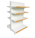 Steel supermarket shelves gondola shelving double-sided supermarket shelves