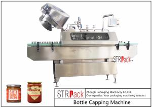 Wholesale Sauces Jam Glass Bottle Capping Machine , Twist Off Cap Vacuum Lug Capping Machine from china suppliers