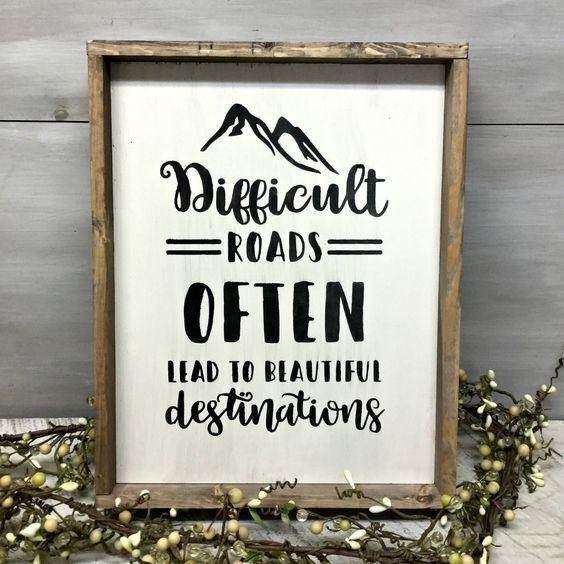 Love Home Decorative Wooden Plaque Signs ,Smooth Edge, Vintage Style, Durable
