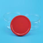 Reusable 99mm Embossed Logo Plastic Tin Lid Covers