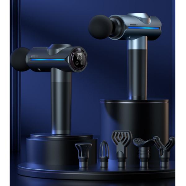 20-Speed Professional Muscle Massager 2500-3500r/min 2000mAh*2 Battery Silver Gray