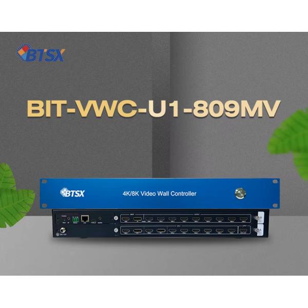 8-in 9-out 4K60 Video Wall Controller with DP 1.2 and 3.5mm Audio Separation Multi-screen Processor
