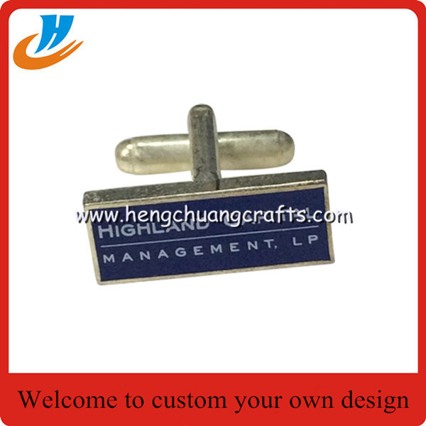 Flag cufflinks with custom logo design soft enamel cufflinks wholesale