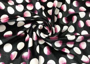 Wholesale 220GSM 94 Polyester 6 Spandex Warp Printed Knit Fabric Velboa For Lady