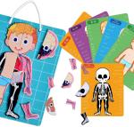 48pcs Educational Magnetic Human Body Jigsaw Puzzle Toys For 3 Year Old Toddler