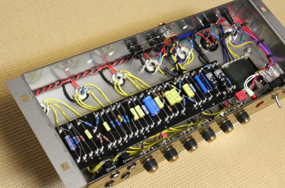 Marshall Style JTM45 Hand Wired All Tube Guitar Amplifier Head Chassis with Ruby Tubes 50W in Black Musical Instruments