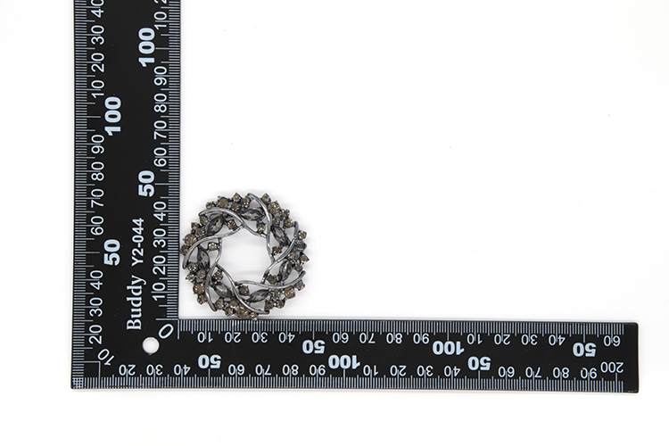 Crystal Rhinestone Shoe Clips Vintage Style 50*45mm With Protection Plating