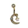 Buy cheap Shiny Moon Star Dangle Belly Button Piercings Jewelry faux opal gem ODM from wholesalers