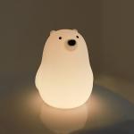 Kawai Bear Kids Baby Nursery Bedroom Night Light lamp Gifts Silicone Bear Light