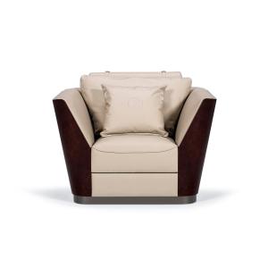 Wholesale Joyful ever furniture factory Light luxury design sofa in Glossy painting frame and Italy leather upholstered from china suppliers