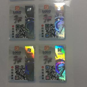 Wholesale Customized Anti Counterfeit Security Label Stickers / Anti Counterfeiting Label from china suppliers