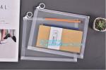 PVC slider k bag for stationery, file,school kids, stationery packaging zipper