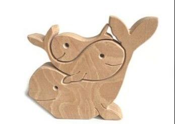 Eco-friendly Wooden 3D Building Blocks Creative Art Gift Home Ornament