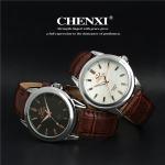 Top Quality Genuine Leather Watch 005A6D Hot Sale Stainless Steel Caseback