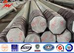 Galvanized Distribution Steel Pole 30FT 9150mm 3.0mm Thickness