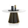 Buy cheap No Scratch Double Marble Top Dining Table from wholesalers