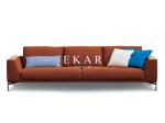 2019 New Modern Italian Leather High End Furniture L Shaped Sofa