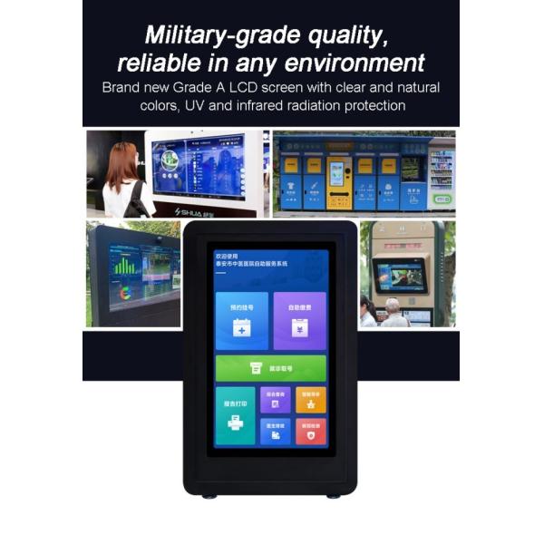 Metal Case LCD Touch Screen 15.6 Inch Embedded Touch Industrial Panel 250 Cd/㎡