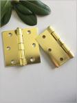 Golden Plated Kitchen Cabinet Hinges Screws Type Beautiful Design