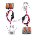Starry DC12/24V 1W 60 ° Super MINI LED Downlight Cabinet ceiling Light Spotlight
