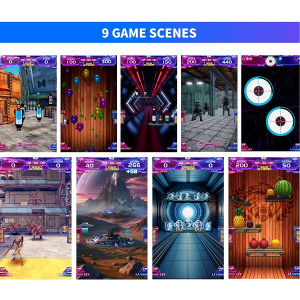 9 Themes Gun Arcade Games Arena Arcade Style Shooter For Shopping Malls