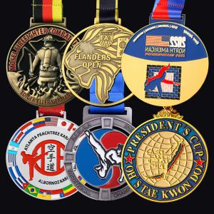 Wholesale Zinc Alloy Metal Sports Custom Medals 2D 3D Gold Silver Award Medal from china suppliers
