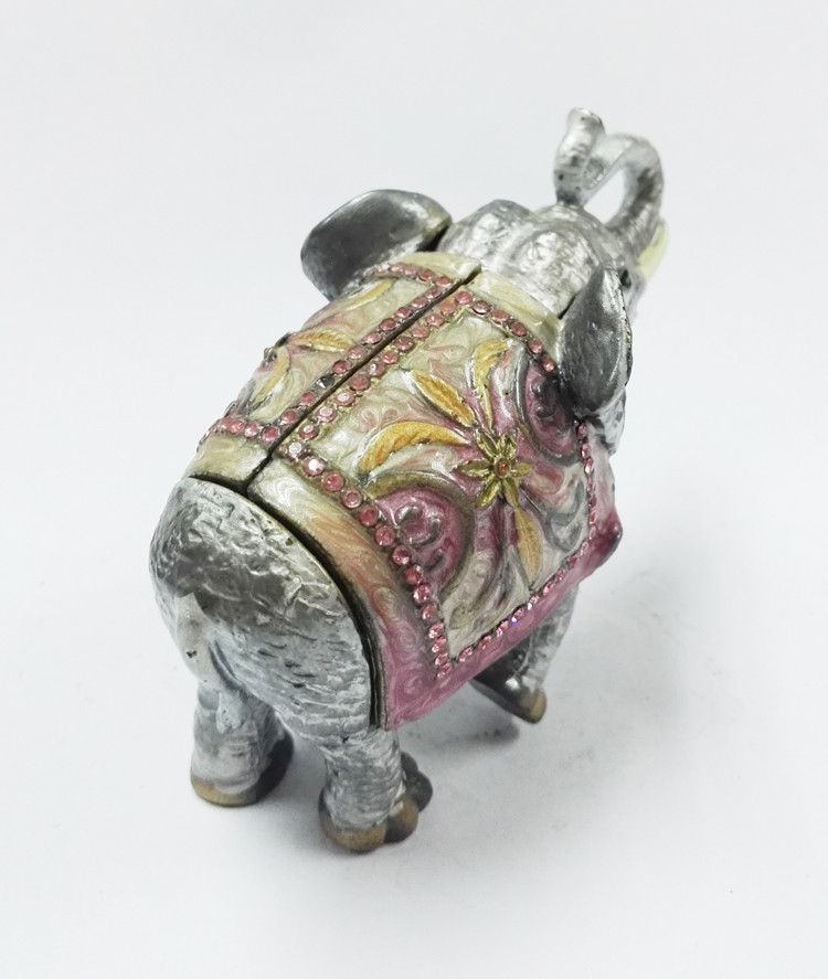 elephant trinket box alloy jewelry box home decoration jewelry box