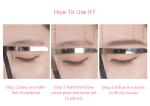 Stainless Steel Eyebrow Microblading Ruler Three Point Positioning Makeup