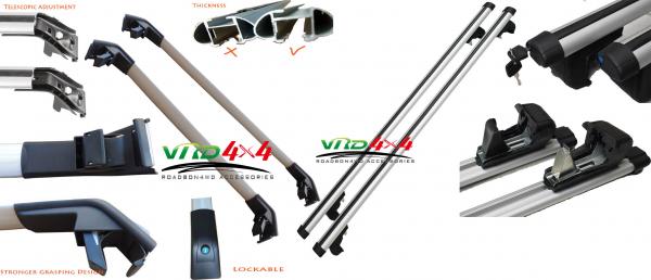 Quality Auto universal aluminum Cross Bar car travel luggage roof rack bars factory supply OEM available for sale