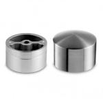 Round 304 316 316L Stainless Steel End Caps 42.4mm For Wooden Handrail