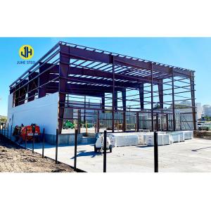 Wholesale High Tolerance Steel Truss Prefab Construction for Commercial Office Building Design from china suppliers