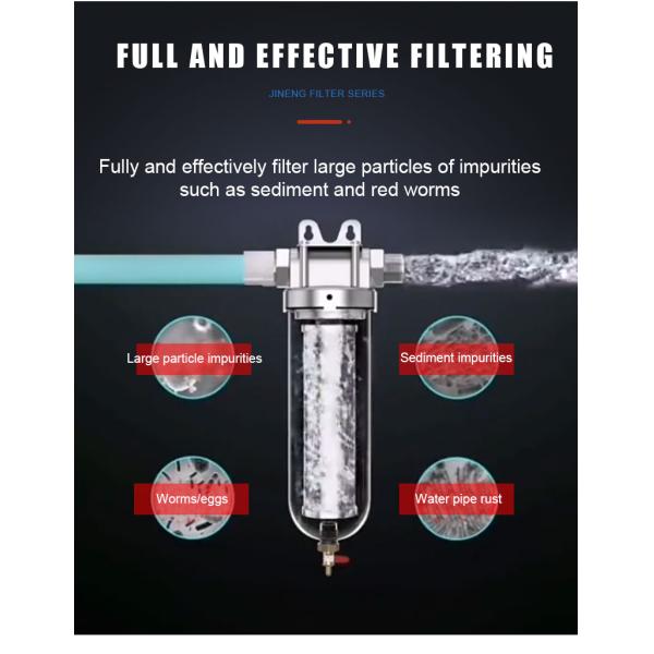 40 Micron 13.12 Inches Waterdrop Spin Down Sediment Filter For Pre Filtration System